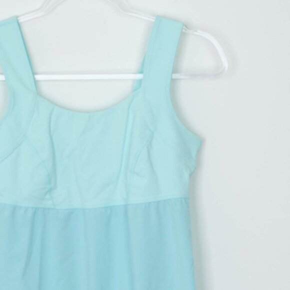 Lululemon Womens Run: Ta Ta Topper Tank Top Size 6 Aquamarine Running Workout - Picture 3 of 8